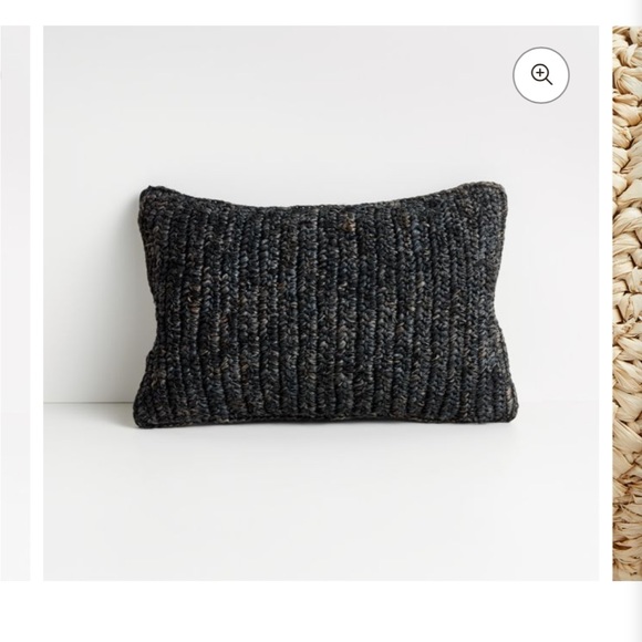 Crate&Barrel Accents Set Of Two Crate And Barrel Raffia Pillowcase